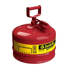 Load image into Gallery viewer, Justrite Flame Arrester Type I 2.5 Gallon Steel Safety Can