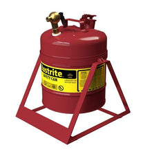 Load image into Gallery viewer, Justrite 5 Gallon, Steel Safety Can, Tilt-Style with Stand, Type I, Top Faucet, Red - 7150146