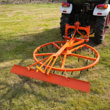 Load image into Gallery viewer, MechMaxx 72" Arena Spin Harrow Groomer with 35 Tines and Rake Cat.1 3 Point Hitch Grooming Attachment, AHG72R
