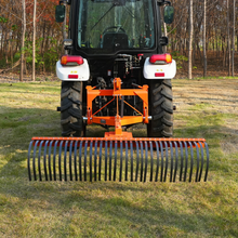 Load image into Gallery viewer, MechMaxx 72" Landscape Rake with 36 Tines 3 Point Hitch Tractor Attachment, LR72