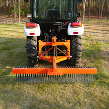 Load image into Gallery viewer, MechMaxx 72" Landscape Rake with 36 Tines 3 Point Hitch Tractor Attachment, LR72