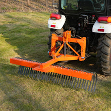 Load image into Gallery viewer, MechMaxx 72" Landscape Rake with 36 Tines 3 Point Hitch Tractor Attachment, LR72