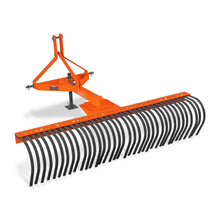 Load image into Gallery viewer, MechMaxx 72" Landscape Rake with 36 Tines 3 Point Hitch Tractor Attachment, LR72