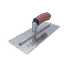 Load image into Gallery viewer, Marshalltown 731SD Ntch Trowel- 3/16X 3/16 X 3/16 Square-DuraSoft Hdl (6/Pack)