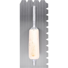 Load image into Gallery viewer, Marshalltown 787S 5/16 X 5/16 X 3/4 Flat V Notched Trowel (6/Pack)