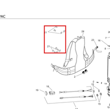 Load image into Gallery viewer, Kärcher 8.619-881.0 Fastener Set, Back Plate (Top) - highlighted in parts diagram