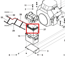 Load image into Gallery viewer, Kärcher 8.754-990.0 Battery, 12v, 35ah, Small - highlighted in parts diagram