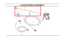 Load image into Gallery viewer, Kärcher 8.783-040.0 Wand 44" Zinc Plated, Handle &amp; Coupler (All Models) - highlighted in parts diagram