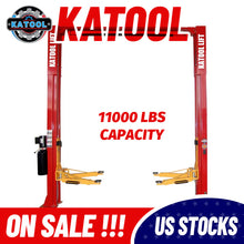 Load image into Gallery viewer, Katool KT-M110 11000 lbs. Clear Floor Two Post Lift