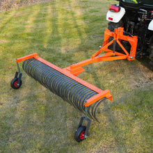 Load image into Gallery viewer, MechMaxx 84" Landscape Rake with Bolt-On Wheels &amp; 42 Tines 3 Point Hitch Tractor Attachment, LR84W