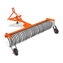 Load image into Gallery viewer, MechMaxx 84" Landscape Rake with Bolt-On Wheels &amp; 42 Tines 3 Point Hitch Tractor Attachment, LR84W