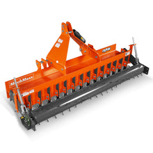 Load image into Gallery viewer, MechMaxx 84" Heavy Duty Soil Pulverizer, Single Spiked Roller, 29 Shanks, Category 1 and 2, 3 Point Hitch Tractor Attachment, TSP84