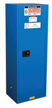 Load image into Gallery viewer, Justrite™ ChemCor® Slimline Hazardous Mat. Safety Cabinet, 22 Gal., 3 shelves, 1 s/c door, Royal Blue