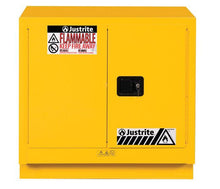 Load image into Gallery viewer, Sure-Grip® EX 23-gal.capacity Under Fume Hood Flammable Cabinet w/ 1 Shelf &amp; 2 Self-Close Doors - Yellow