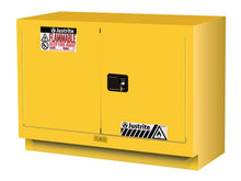 Load image into Gallery viewer, Sure-Grip® EX 23-gal.capacity Under Fume Hood Flammable Cabinet w/ 1 Shelf &amp; 2 Self-Close Doors - Yellow