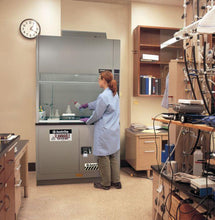 Load image into Gallery viewer, Sure-Grip® EX 31-gal.capacity Under Fume Hood Safety Cabinet w/ 1 Shelf &amp; 2 Self-Close Doors - Silver