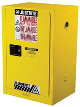 Load image into Gallery viewer, Sure-Grip® EX 12-gal.capacity Compac Flammable Safety Cabinet w/ 1 Shelf &amp; 1 Manual Close Door - Yellow
