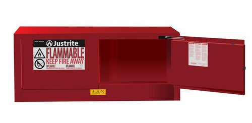 Sure-Grip® EX 12-gal.capacity Piggyback Flammable Safety Cabinet w/ 2 Self-Close - Red