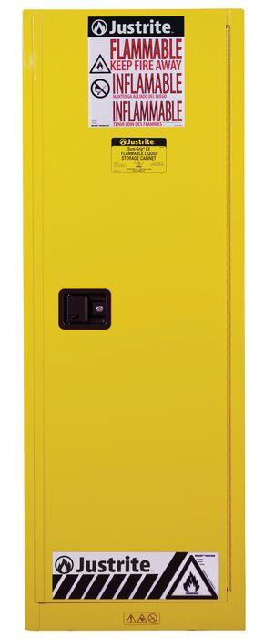 Sure-Grip® EX Slimline 22-gal. capacity Flammable Cabinet w/ 3 Shelves & 1 Door-Self Close
