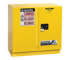 Load image into Gallery viewer, Sure-Grip® EX 22-gal.capacity Undercounter Flammable Safety Cabinet w/ 1 Shelf &amp; 2 Manual Close Doors - Yellow