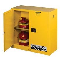 Load image into Gallery viewer, Sure-Grip® EX 30-gal.capacity Flammable Cabinet w/ 2 Doors Flammable Cabinet &amp; 1 Shelf  - Yellow