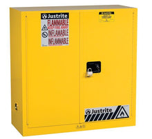 Load image into Gallery viewer, Sure-Grip® EX 30-gal.capacity Flammable Cabinet w/ 2 Doors Flammable Cabinet &amp; 1 Shelf  - Yellow