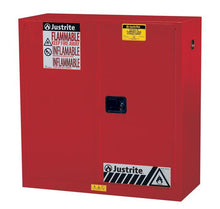 Load image into Gallery viewer, Sure-Grip® EX 30-gal. capacity Flammable Safety Cabinet w/ 1 Shelf &amp; 2 Manual Close Door - Red