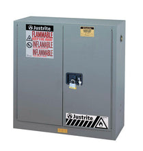 Load image into Gallery viewer, Sure-Grip® EX 30-gal.capacity Flammable Cabinet w/ 1 Shelf &amp; 2 Doors-Manual Close - Gray