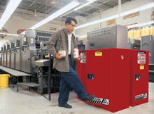 Load image into Gallery viewer, Sure-Grip® EX 40-gal. capacity Flammable storage Cabinet w/ 2 Doors-Manual Close &amp; 3 Shelves - Red