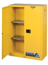 Load image into Gallery viewer, Justrite- Sure-Grip® EX 45-Gallon Flammable Safety Cabinet w/ 2 Doors &amp; 2 Shelves ( Manual Close)