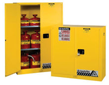 Load image into Gallery viewer, Justrite- Sure-Grip® EX 45-Gallon Flammable Safety Cabinet w/ 2 Doors &amp; 2 Shelves ( Manual Close)
