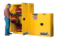 Load image into Gallery viewer, Justrite- Sure-Grip® EX 45-Gallon Flammable Safety Cabinet w/ 2 Doors &amp; 2 Shelves ( Manual Close)