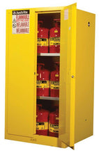 Load image into Gallery viewer, Sure-Grip® EX 60-gal.capacity Flammable Safety Cabinet w/ 2 Manual Close Doors &amp; 2 Shelves - Yellow