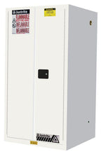 Load image into Gallery viewer, Sure-Grip® EX 60-gal.capacity Flammable Safety Cabinet w/ 2 Shelves &amp; 2 Manual-Close Doors - White