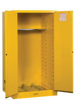 Load image into Gallery viewer, Sure-Grip® EX 55-gal.capacity 1 Vertical Drum Flammable  Safety Cabinet w/ Drum Support - Yellow