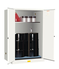 Load image into Gallery viewer, 60 Gallon Vertical Drum Safety Cabinet, 2 Doors, Drum Rollers - 899065