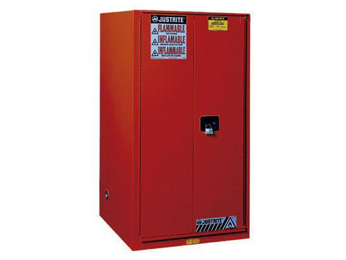 Sure-Grip® EX 96-gal capacity Flammable storage Cabinet w/ 2 Doors-Manual Close & 5 Shelves - Red