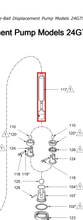 Load image into Gallery viewer, Graco 902981 Rod, Displacement - highlighted in parts diagram