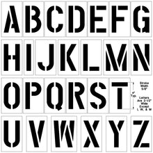 Load image into Gallery viewer, NewStripe Alphabet Stencil Kit (A-Z)
