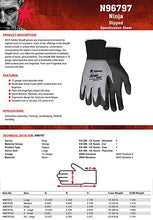Load image into Gallery viewer, MCR-Memphis Ninja®N96797 BNF Gloves with Dots - 12/PK (1587644923939)