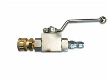 Load image into Gallery viewer, MTM Hydro 3/8" Plated Steel Ball Valve w/ QC's Reverse Installed - 20.5000