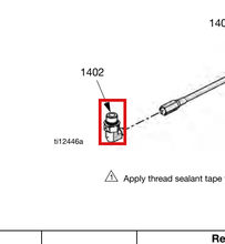 Load image into Gallery viewer, Graco 94/0153-S/25 Fitting,elbow,90,jic12xsae06,mm,s - highlighted in parts diagram
