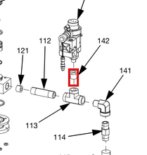 Load image into Gallery viewer, Graco 94/0568/98 Bushing,1/2x1/4npt,mf,ss,6k,316 - highlighted in parts diagram