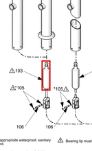 Load image into Gallery viewer, Graco 965531 Rod, Ft14, 316 Sst, Ram Mount - highlighted in parts diagram