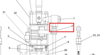 Load image into Gallery viewer, Graco 94/0702/96 Fitting,1/4tubex1/8npt,m,brs - highlighted in parts diagram