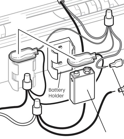 Allegro Battery Holder, 987101E