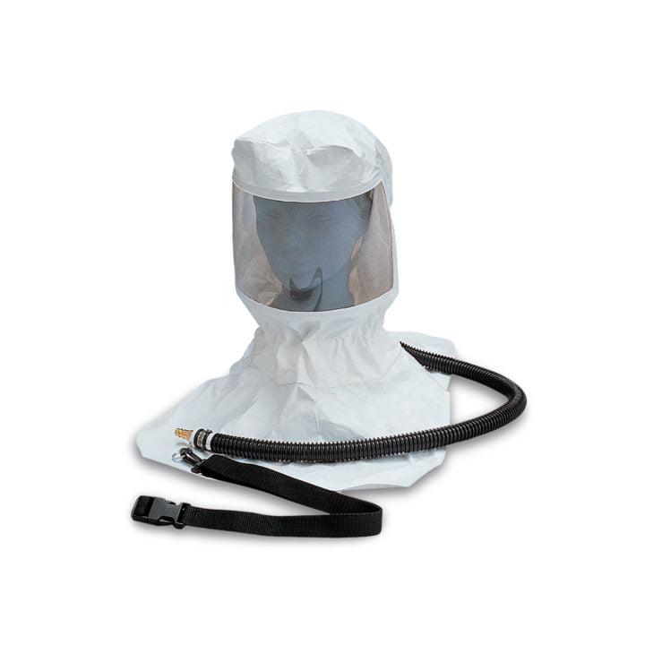 Allegro 9910 Tyvek„¢ Supplied Air Respirator Hood With OBAC Fitting, Belt, Clip & Suspension