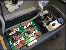 Load image into Gallery viewer, Refurbished Advance SC750™ 26D Walk-Behind Floor Scrubber Four 242 Ah wet batteries, EcoFlex™, shelf charger, pad holders