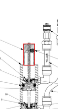 Load image into Gallery viewer, Graco A2000256 Stop,1206,stroke Adj,etched - highlighted in parts diagram