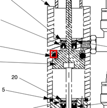 Load image into Gallery viewer, Graco A2000257 1206,piston,power-head,.063,.125 - highlighted in parts diagram
